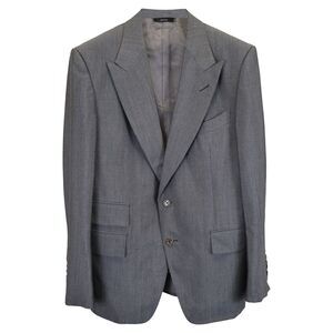 Tom Ford Shelton Suit Blazer in Grey Wool
